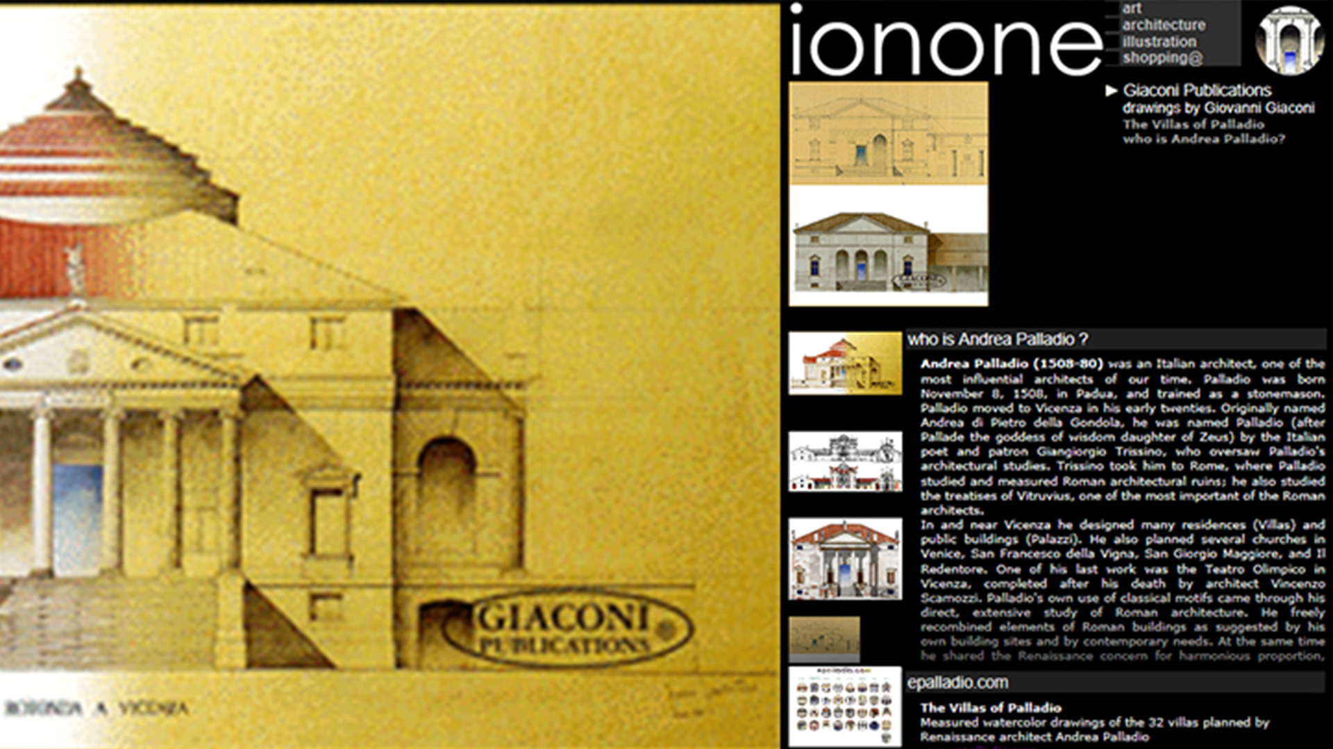 Ionone World - Art - Architecture - Giaconi Publications